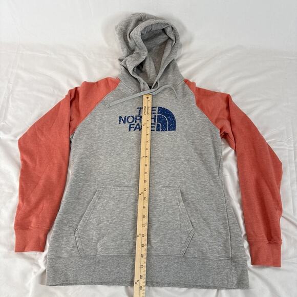 North Face Sweatshirt Two-Tone Pink And Grey Size: L - Picture 3 of 7